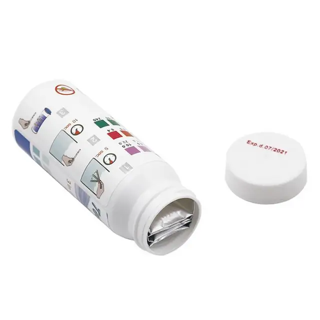 50Db/Palack Tesztcsíkok Klór Mártás Ph Teszter Papír Úszómedence Teszt Csík Forró Rugóvíz Gyógyfürdő Tesztelés - Image 3