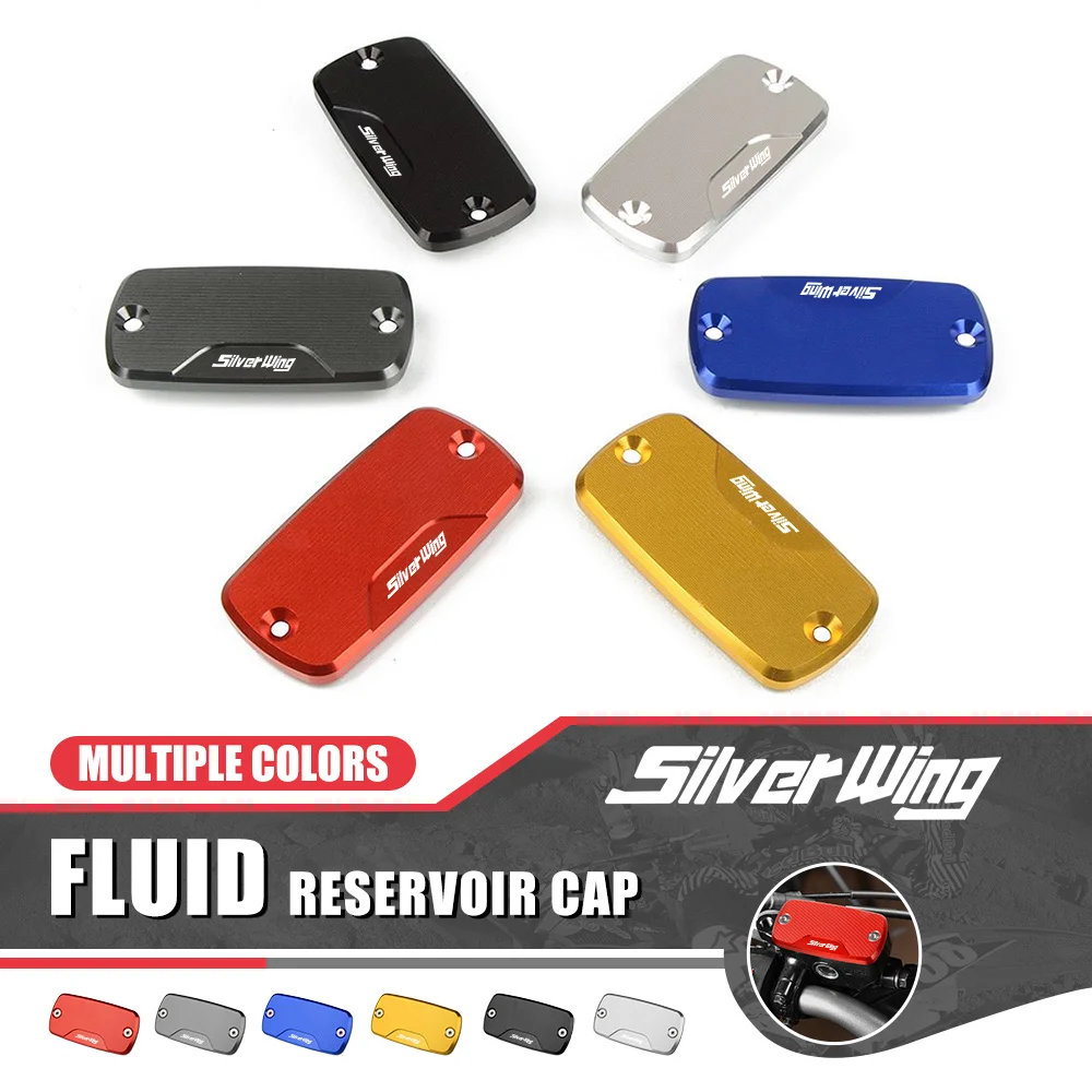 

Motorcycle Aluminum Fluid Reservoir Cap Cover Oil Fluid Cylinder FOR HONDA Silver Wing 400 2008-2014 Silver Wing 600 2003-2014