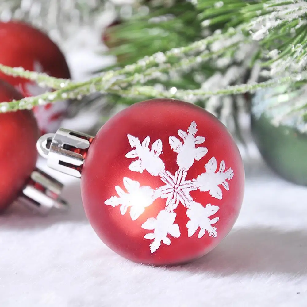 

10Pcs/Box Each Christmas ball ornament comes with a hanging hole for easy hanging,