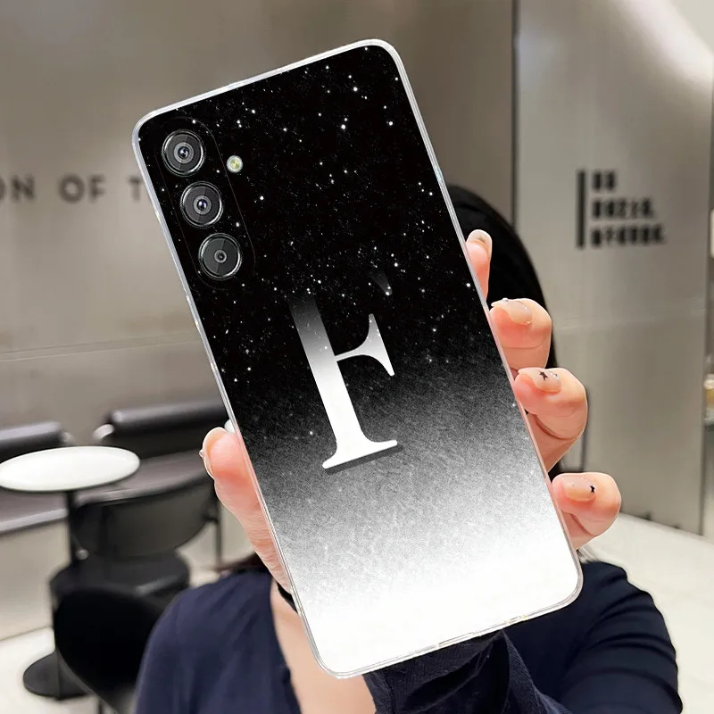 Luxury Elegant Letter Clear Soft Silicone Phone Case