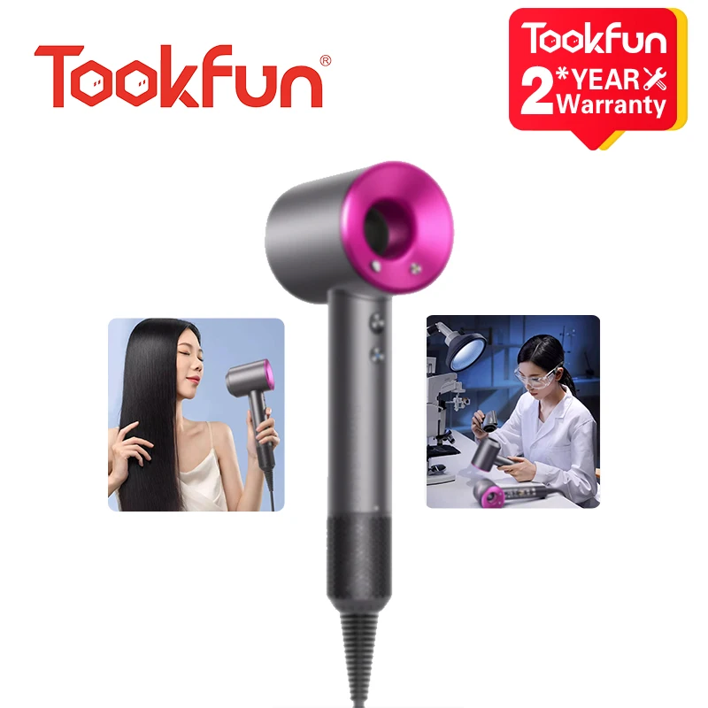 

2024 Новинка TOOKFUN H608 высокоскоростные сушилки 1600 Вт 110000 об./мин профессиональный уход за волосами Быстросохнущий отрицательный Лон 45-50дб