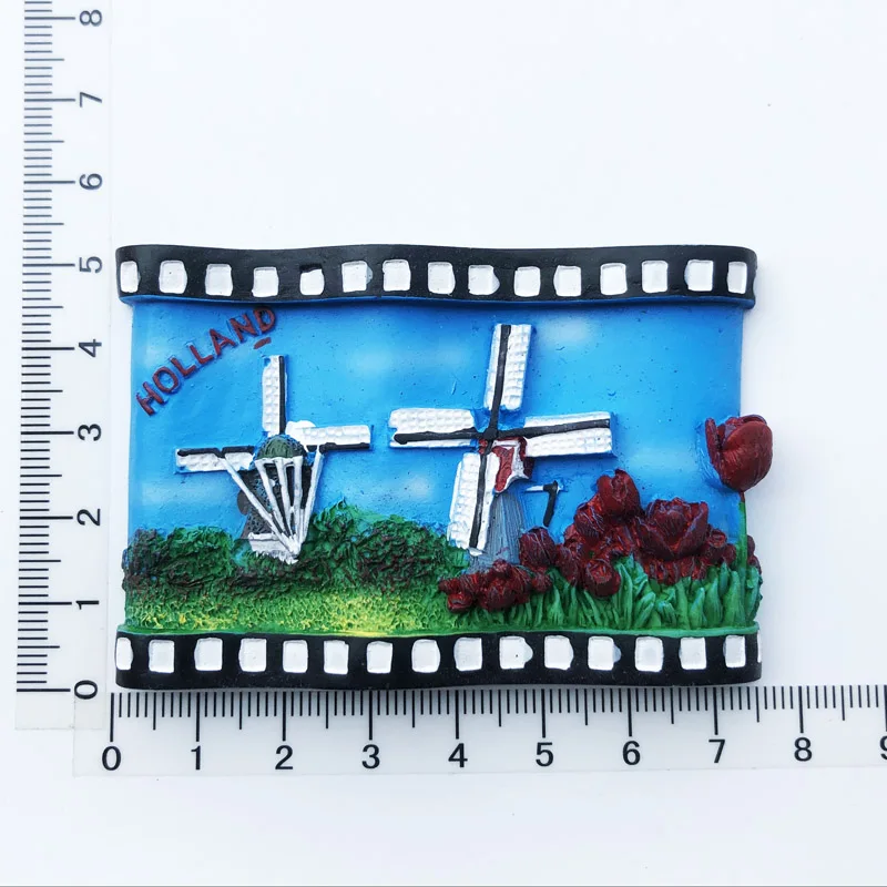 

Holland winnower Fridge Magnet,Creative,Travel,Commemorate,Crafts,3D,Ornaments,Magnetism,Resin Material,Refrigerator Stickers