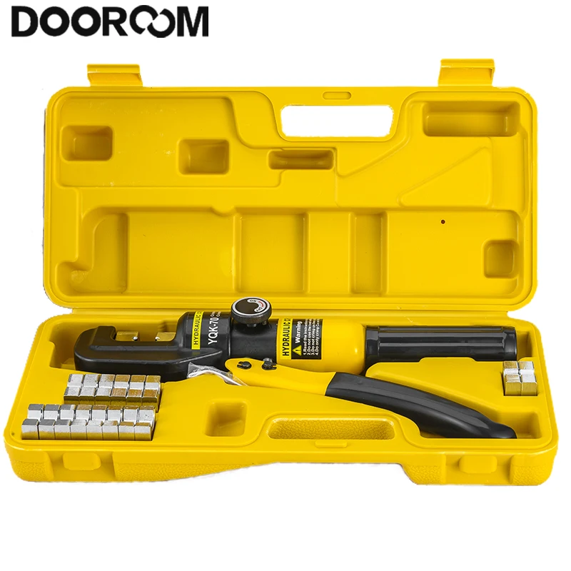 DOOROOM 4-70mm² Manual Hydraulic Crimping Pliers YQK-70 Pressure Home Hydraulic Tools Hydraulic Pliers Cable Terminal Prensa 2