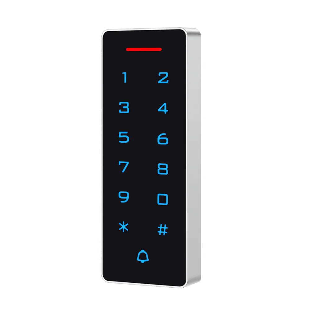 Access Control Keypad Fingerprint Access Control Keypad Standalone Backlight Touch Access Control Keypad 125khz 13.56Mhz RFID Proximity Wiegand 26 for 2000 Users