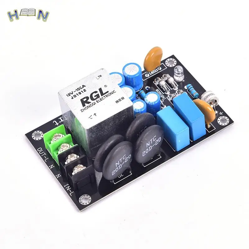 

2000W Power Supply Soft Starting Board High Power For 1969 Amplifier Speaker DIY 100A Relay Thunder Protection 220V