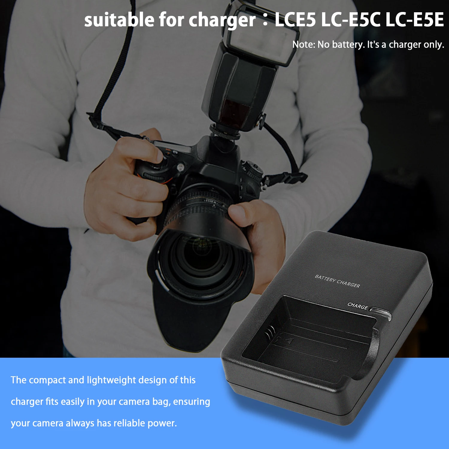 LP-E5 Battery Charger for Canon EOS 450D 500D 1000D
