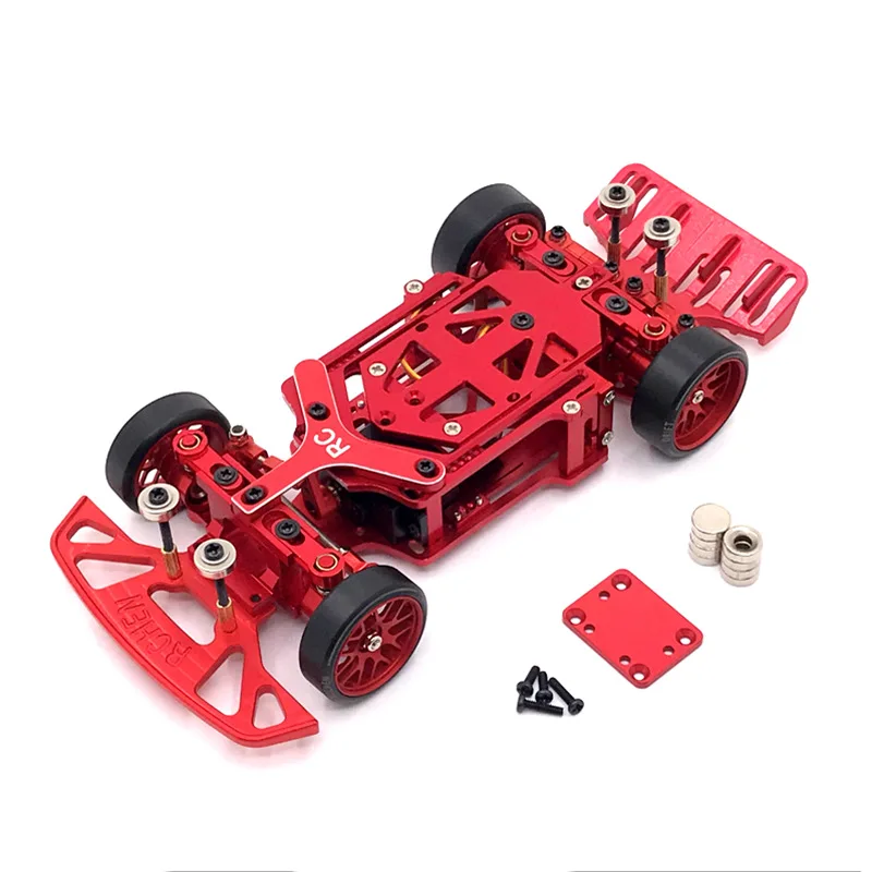 WLtoys Jingshang Mosquito Car 1/28 RC Car Metal Upgraded Frame, RC02 Rear Drive Drift/Racing Modified Model , 4Colors 6