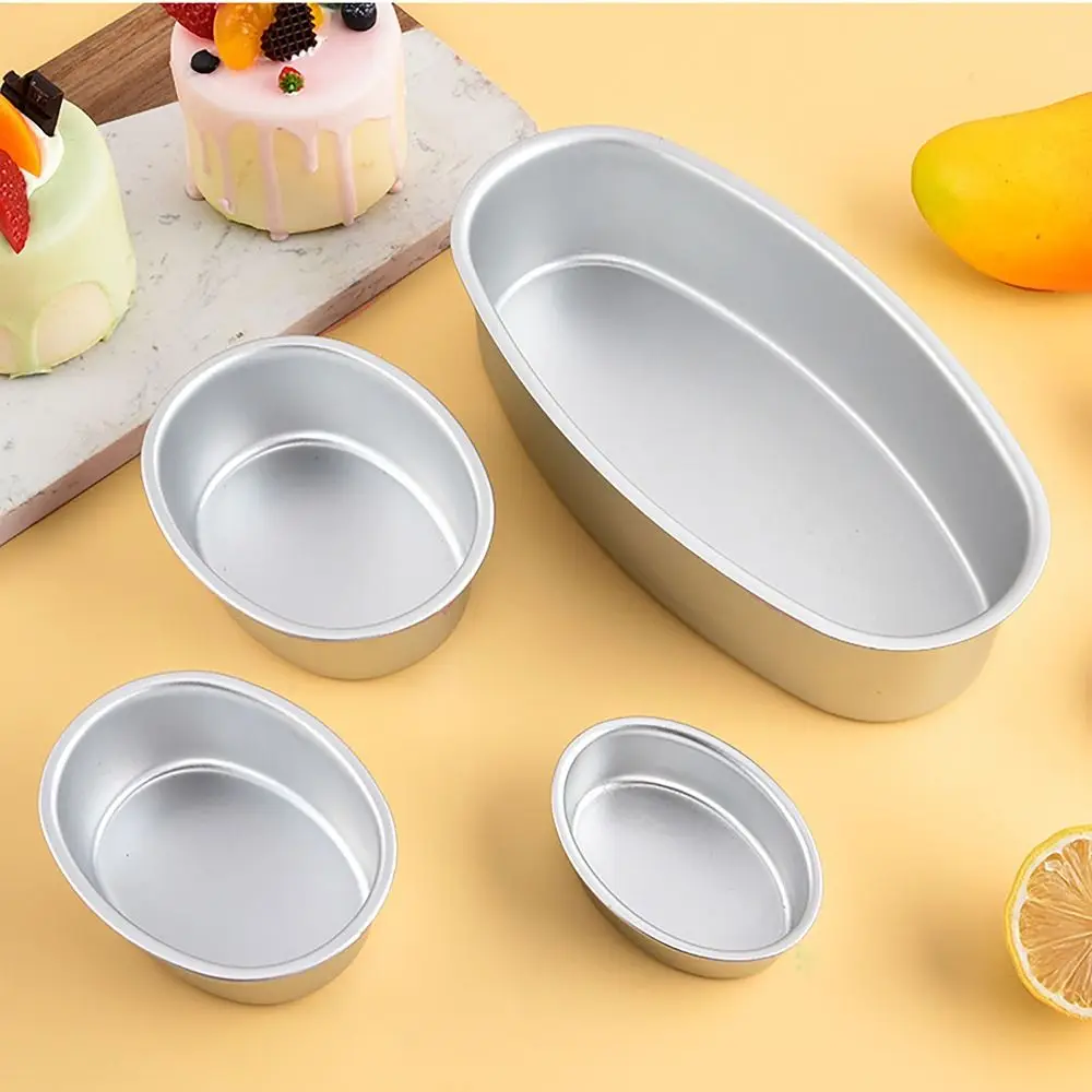 Easy Non-stick Bakeware Aluminum Alloy Oval Shape Cake Mold Baking Accessories Homemade Bread - 2