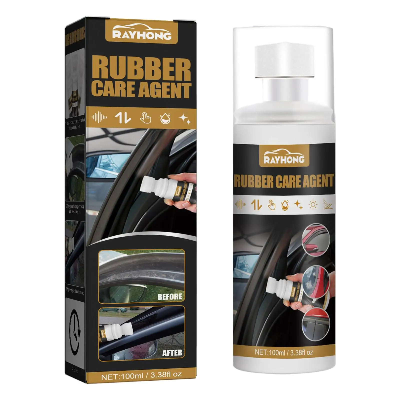 External Rubber Rejuvenator. Rubber Cleaner, Rubber Conditioner
