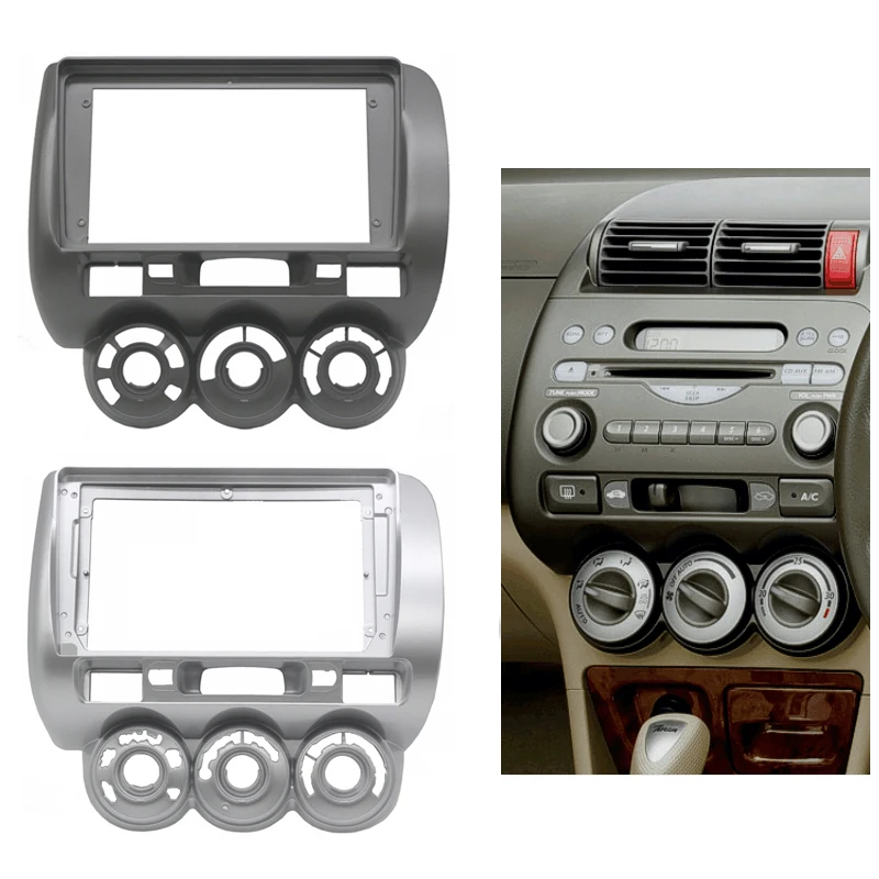 Автомобильный радиоприемник 2 Din Fascia ДЛЯ HONDA Fit Jazz 2002-2008 автомобильная