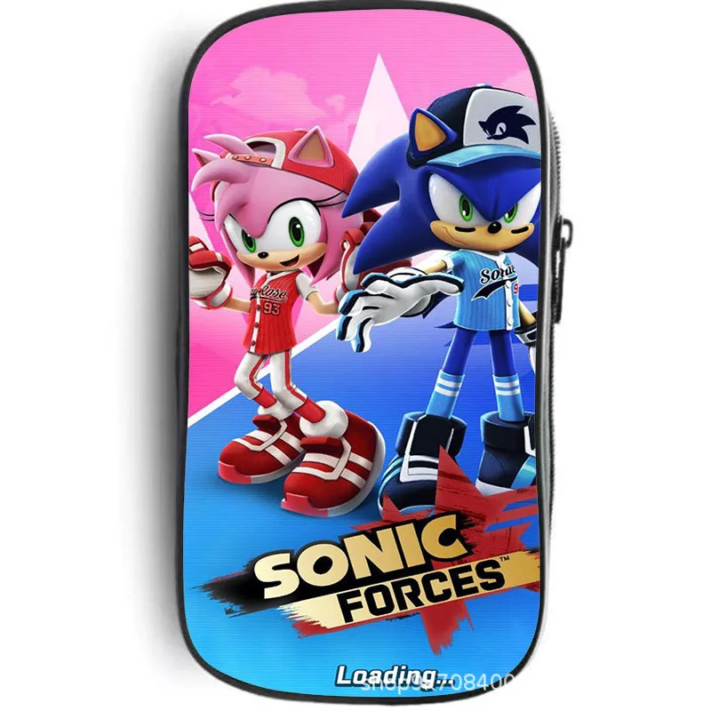 Sonic Large Capacity Multi-Functional Waterproof Pencil Case for Students - Oxford Fabric Bag