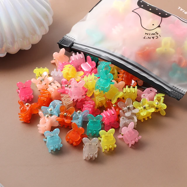 40Pcs Girls Colorful Hair Clips Flower Star Mickey Cute Small Hair Claws Kids Sweet Hairpins Cartoons Fashion Hair Accessories style-25