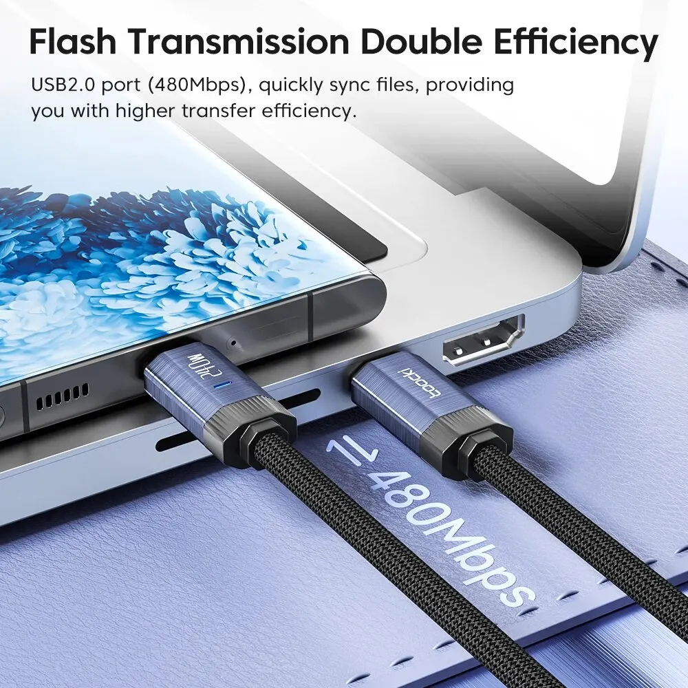 Toocki 240W USB C to USB Type C Cable 48V 5A PD3.1 Super Fast Charging for iPhone 15 ProMax Samsung S23 MacBook Hauwei Xiaomi Best Sellers In Phones Accessories Toocki 240W USB C to USB Type C Cable 48V 5A PD3.1 Super Fast Charging for iPhone 15 ProMax Samsung S23 MacBook Hauwei Xiaomi Best Sellers In Phones Accessories