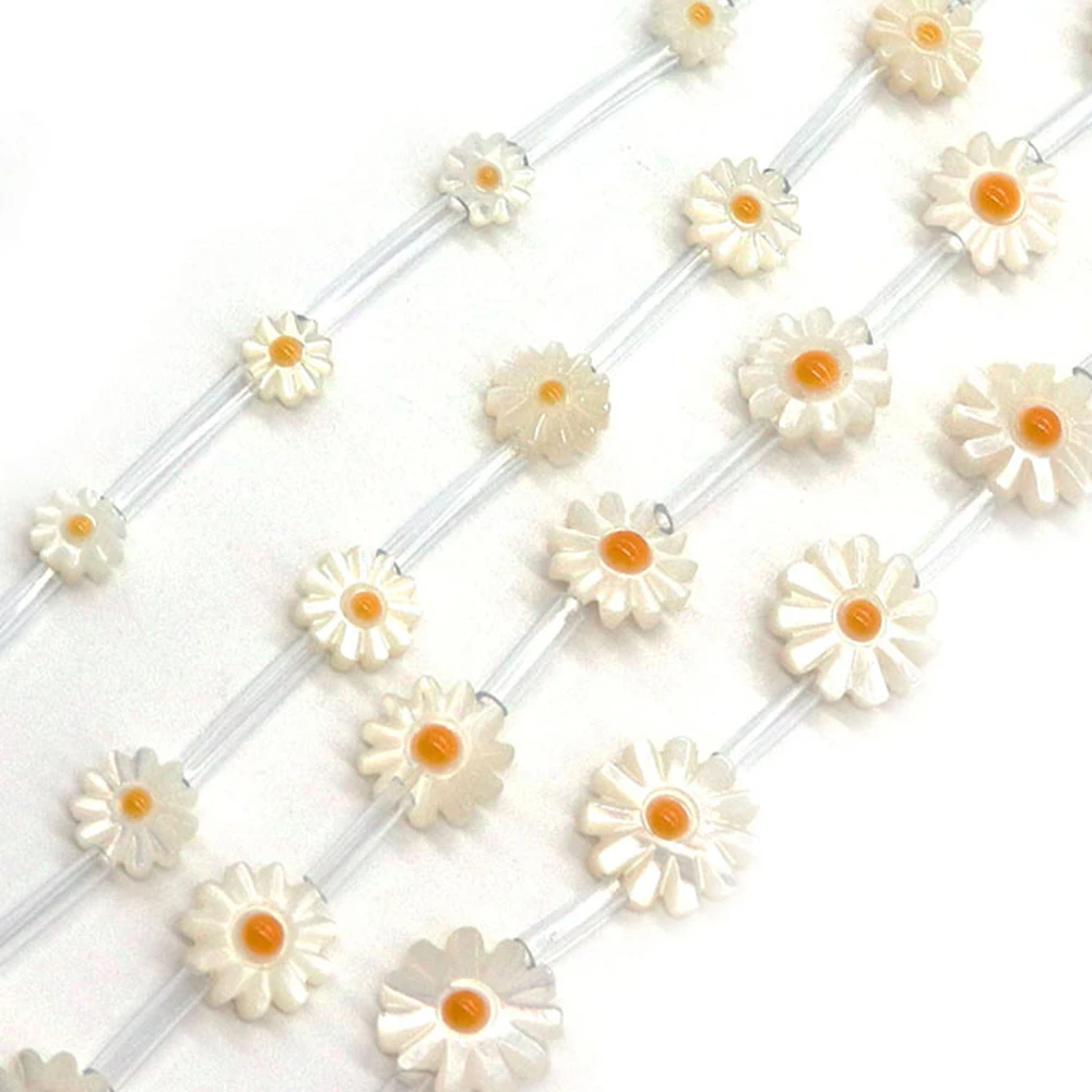 

Natural Seawater Shell Flower Beads for Jewelry Making DIY Women Necklace Earring Bracelet Daisy Loose Beads Jewelry Accessories