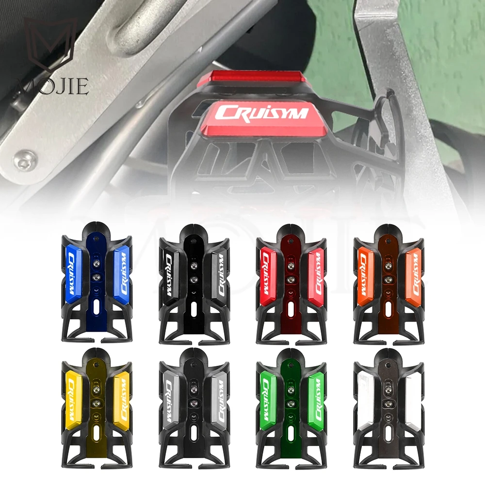 

2022 2023 Motorbike Beverage Water Bottle Cage Drink Cup Holder Sdand Mount Universal For SYM CRUiSYM 125/250/300/150X 2020 2021