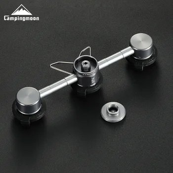 CAMPINGMOON Z30 카트리지 연료 벙커, 3 공급, 1 플랫 가스 퍼니스 헤드, 긴 가스 어댑터, 야외 캠핑 스토브 액세서리