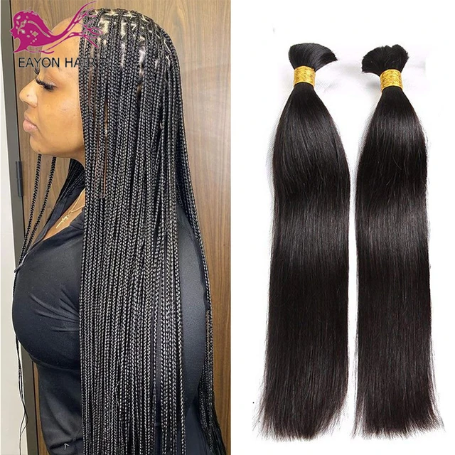 Micro Braiding Hair Human Bulk Hair Straight 30 Inch 300g Human Braiding  Hair for Micro Braids Hair No Weft Indian Hair Bulk - AliExpress