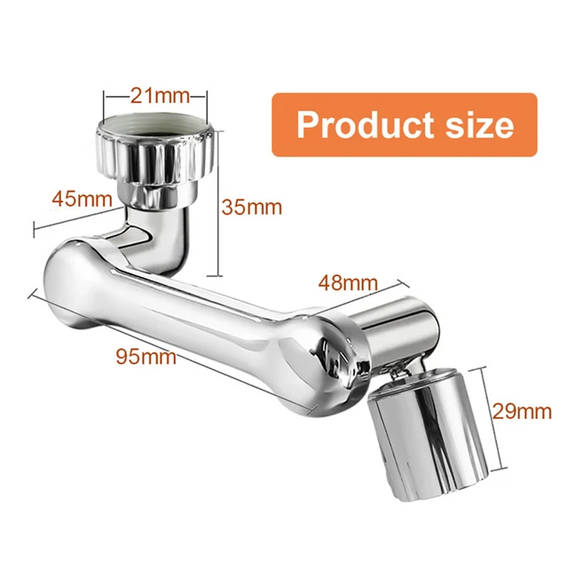 1080° Swivel Robotic Arm Faucet Aerator 6