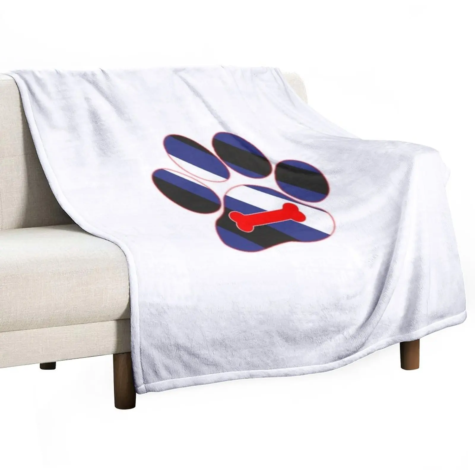 

puppy play paw Throw Blanket Loose Blanket Comforter Blanket Personalized Gift