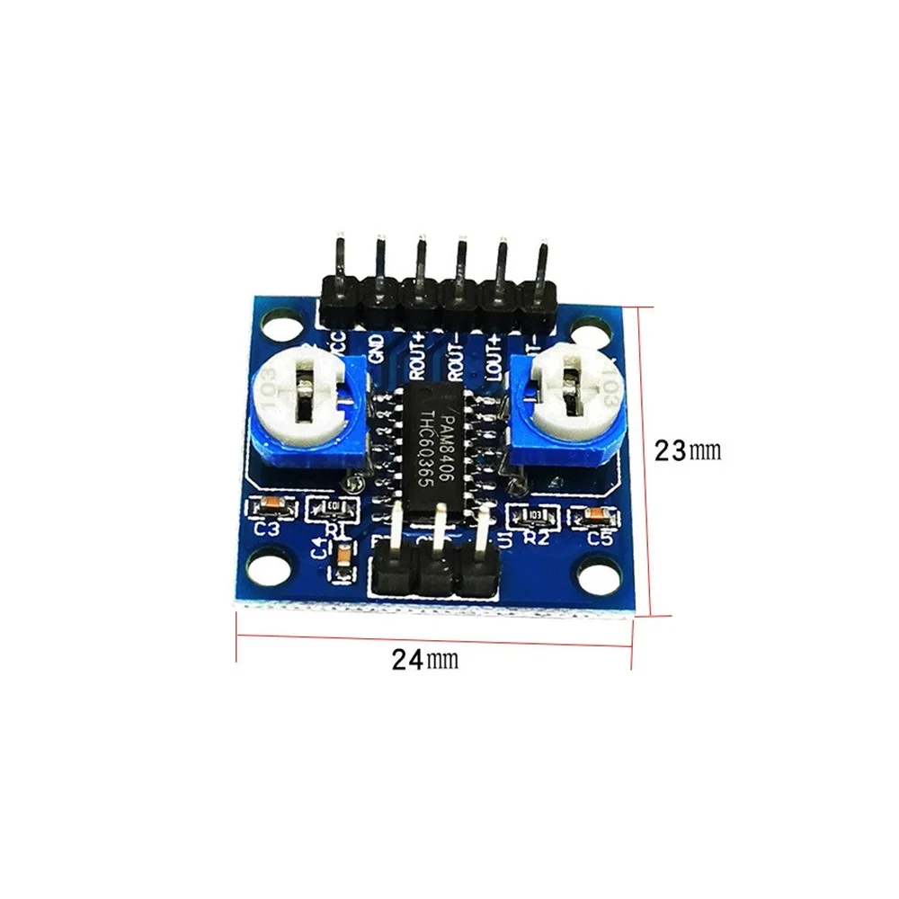 PAM8406 2X5W Dual Channel Audio Stereo Amplifier Noise Cancellation Board Sp 