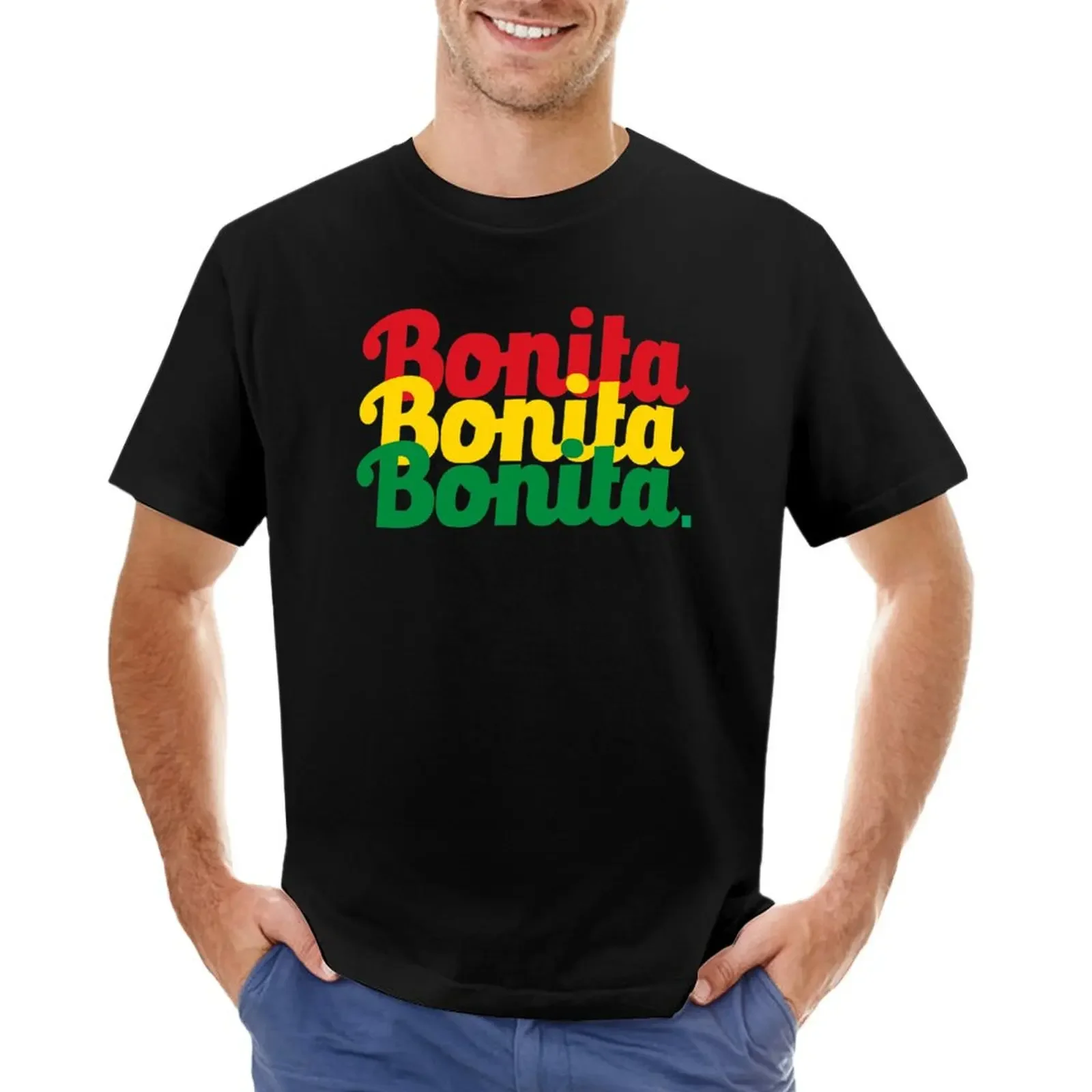 

Bonita Print T-shirt Aesthetic clothing anime clothes mens t shirts pack