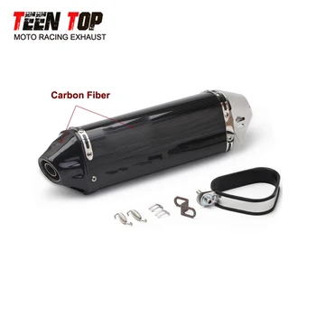 Exhaust Motorcycle Muffler For Yamaha R1 R6 MT07 TMAX500 Nmax125 Tube 440mm Exhaust Escape Moto