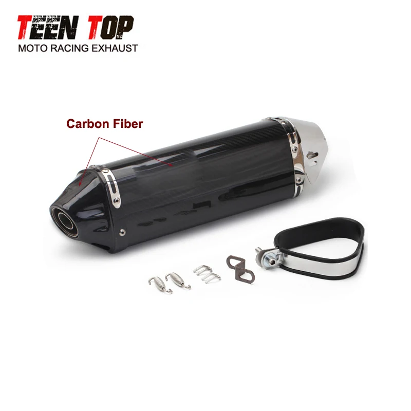 Universal Motorcycle Muffler For KTM Duke 390 RC390 Duke690 790 Exhaust Motorcycle Accessories Carbon Exhaust Z900 Ninja650 400 - Image 2