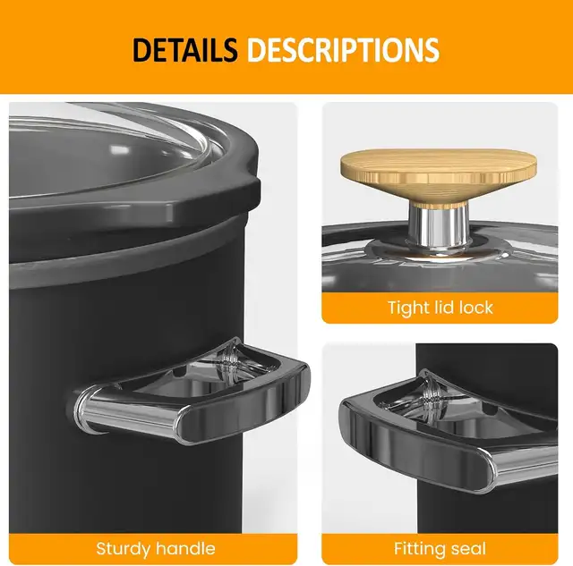 2 Quart Ceramic Slow Cooker 2