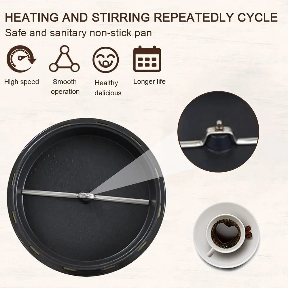 Kitchen Electric Coffee Bean Roaster Coffee Baked Peanut Beans Baking Stove Popcorn Make Dryer Roasting Machine Grain Drying coffee bean roaster coffee roaster machine