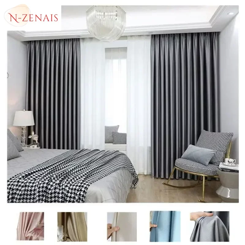 Cortinas opacas con aislamiento térmico para dormitorio, sala de estar, comedor, ventana, Hotel de lujo, 310cm de altura, 99%