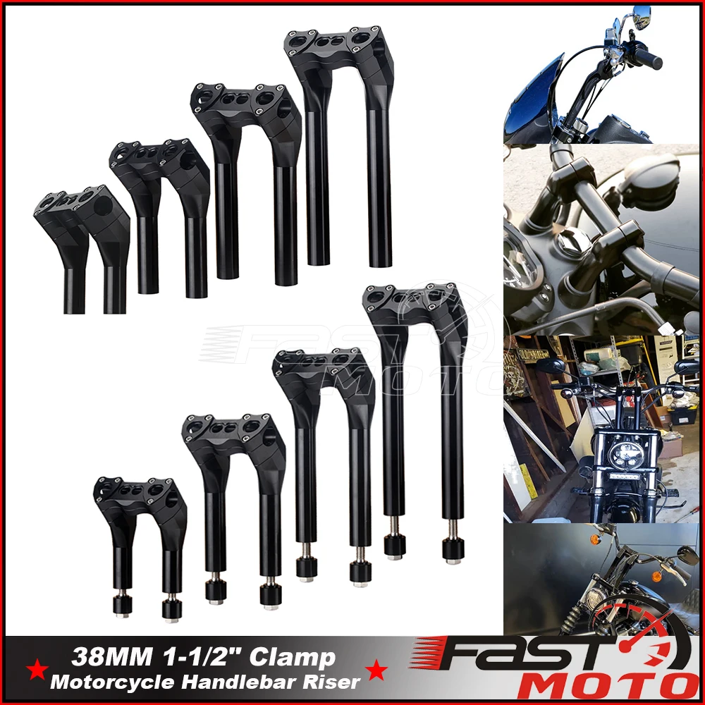 Per Riser Manubrio Halrey Riser Modulare Con Morsetto Superiore Riser Per Softail Deluxe Standard Fat Boy Special Breakout Custom Slim Xl