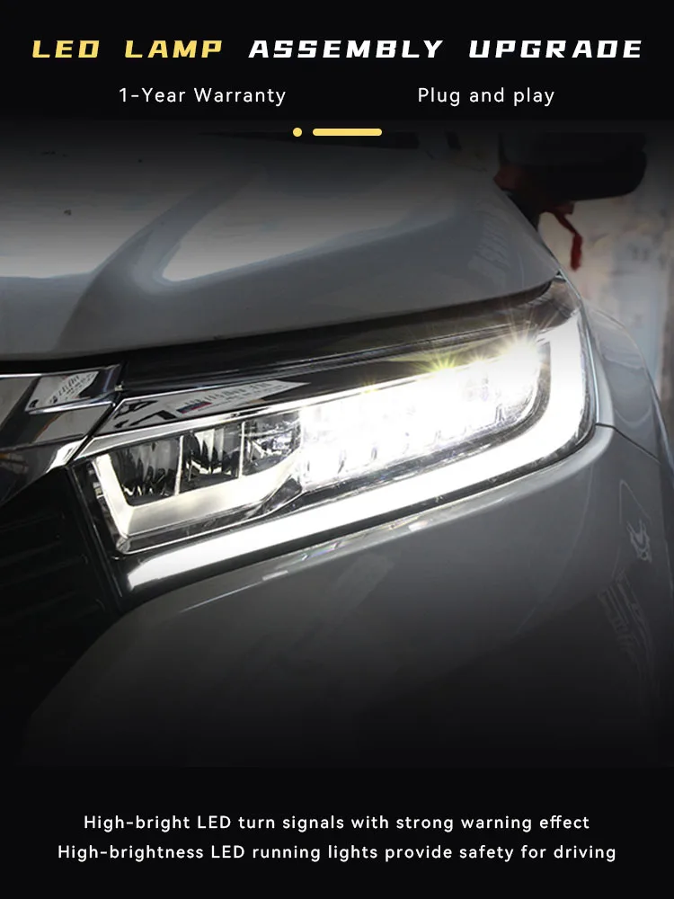 Honda Avancier 2017-2023 용 헤드라이트, 업그레이드 패션 LED 어셈블리, 슈퍼 브라이트 전구, 다이내믹 프론트 램프 액세서리, 신제품