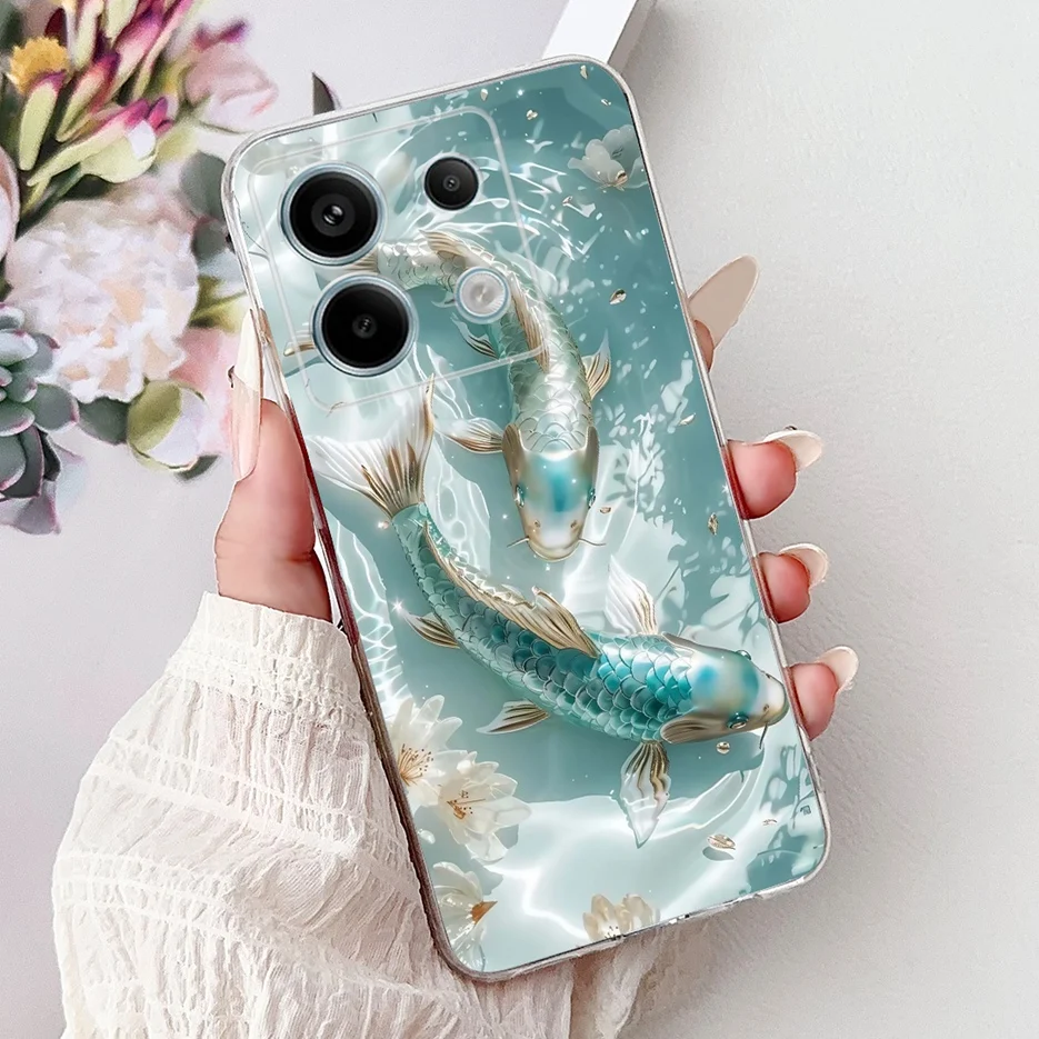 Lucky Koi Design Soft Slim Phone Case – Fashionable Cover