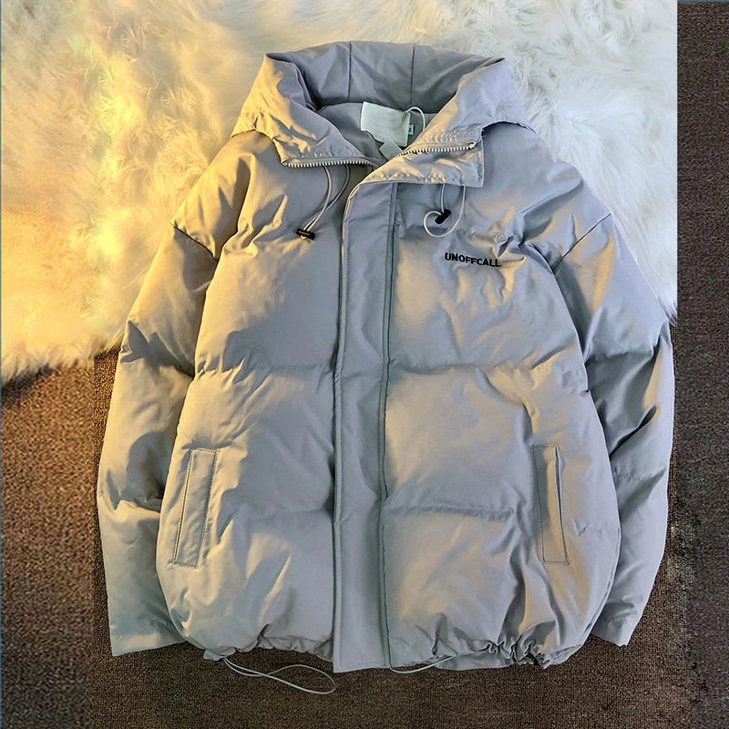 2022 New Women Winter Down Jacket Fashion Long Sleeve Cotton-Padded Tops Coat Solid Loose Casual Outdoor Snow Parka Lady Outwear