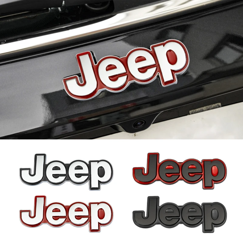 Metal Car Emblem Sticker for Jeep Logo Grand Badge Cherokee Wrangler Renegade Compass JK Patriot Auto Rear Trunk Styling |
