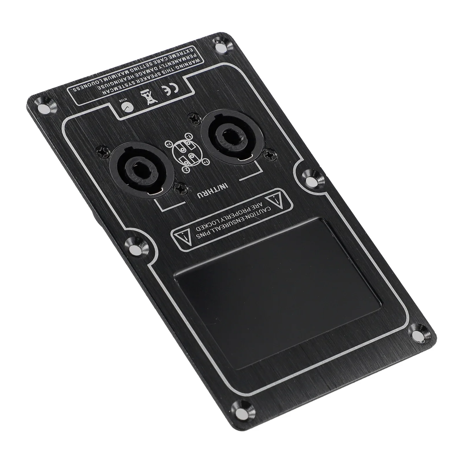 Junction Box Back Panel Plate Versatile Use Socket Junction Box Clip Functional Large For Speaker Cabinet Black Prarts