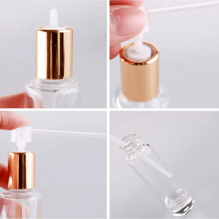 12ml Perfume Bottle 5pcs / 7pcs /10pcs Metal Case Glass Tank Aluminum Nozzle Spray Refillable Bottle Set Rechargeable Glass 6