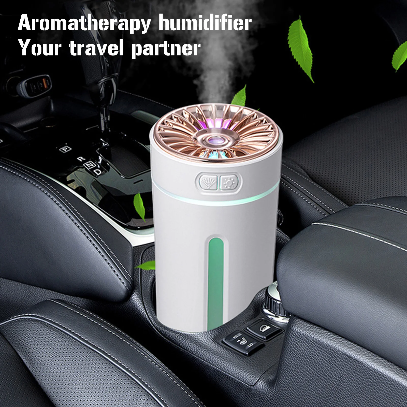 New Wireless Car Air Humidifier Colorful Night Light Portable 300ml USB Diffuser Mist Maker Car Fragrance Humidifier Light