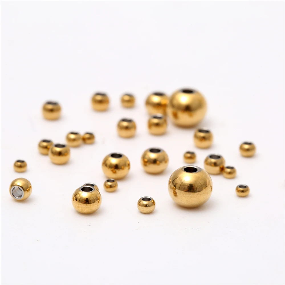 Spacer Beads Steel Beads Stainless Steel Beads Loose Beads Beads For Jewelry Making 30-100Pcs/Lot