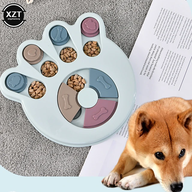 Gato interativo cão quebra-cabeça brinquedo lento comida tigelas para gatos  pequenos cães gatinho pet formação brinquedos melhorar iq jogo juguetes  para gatos - AliExpress