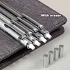 Deli Metal Mechanical Pencil 0.7mm 2B Lead Pencil Refill for Kids Writing Sketching Art Drawing Stationery Automatic Pencil Set 4