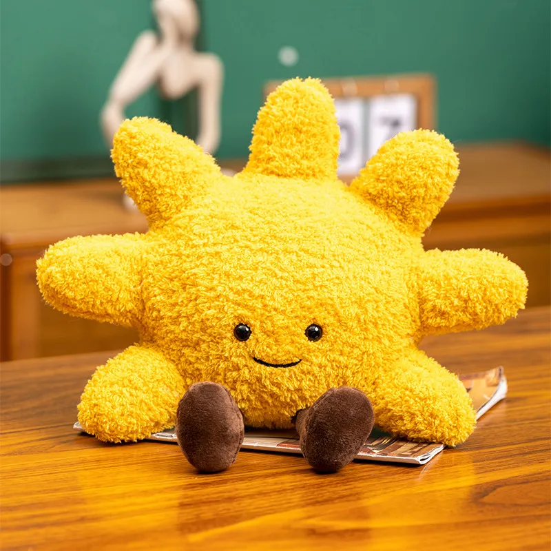 Creative Sunshine Plush Toys Kawaii Sun Plush Pillow Stuffed Soft Car Sofa Cushion Dolls Bedroom Decoration Gift for Kids Girls 5