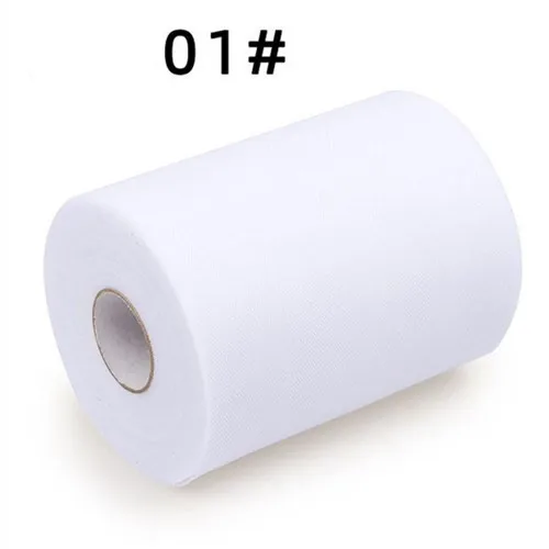 thumbnail image 1 of Rollo de tul de 100 yardas, carrete de organza, tela para tutú, decoración para bodas, fiestas, baby shower, vestidos de princesa, suministros navideños, accesorios, 1 of 5