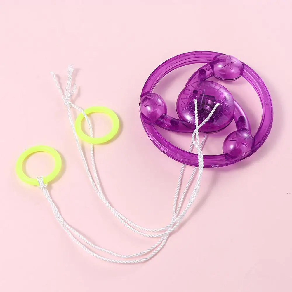 

Training Flywheel Gyro Toy Flywheel Flash Toy Hand-pull Luminous Rope Induction Pull Wire Flywheel Luminous Flashing Rope