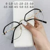 2021 New Anti-blue Myopia Glasses Women&Men Big Oversized Glasses Frame Nearsighted Prescription Glasses -1.0,-1.5,-2.0 To -6.0 1