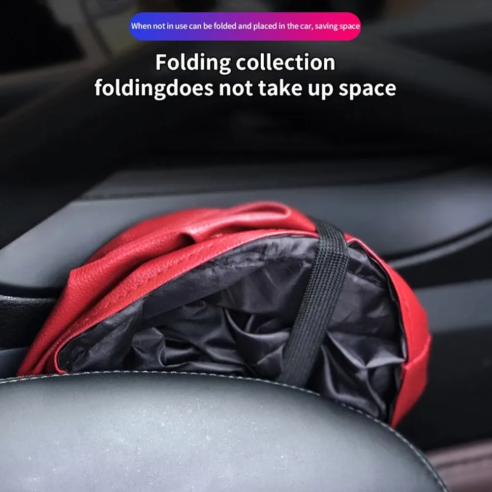 Car Trash Can Car Storage Busket Interior Rubbish Container Waste Organizer Holder Waterproof Garbage Auto Accessories car trash can car trash bag