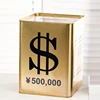 Big Metal Piggy Bank for Adults Children Coin Luxury Gold Money Box Cash Iron Money Organizer Storage Box Saving Challenge Gift 2
