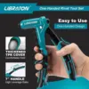 Libraton One-Handed Rivet Gun, Pop Rivet Gun Set, Professional Hand Riveter, Manual Riveting Tool with 200 Rivets for Metal 2