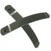 1 Pair 161mm & 182mm TPEE Snowboard Binding Strap Toe / Ratchet Tongue Ladder Straps Black 2