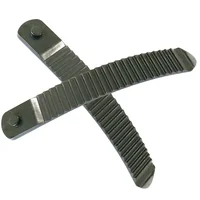 1 Pair 161mm & 182mm TPEE Snowboard Binding Strap Toe / Ratchet Tongue Ladder Straps Black 2
